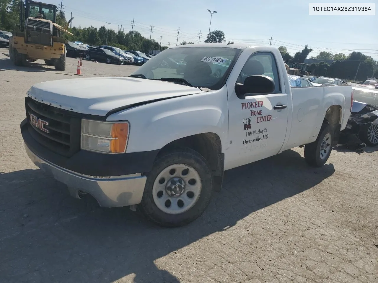 2008 GMC Sierra C1500 VIN: 1GTEC14X28Z319384 Lot: 68711464