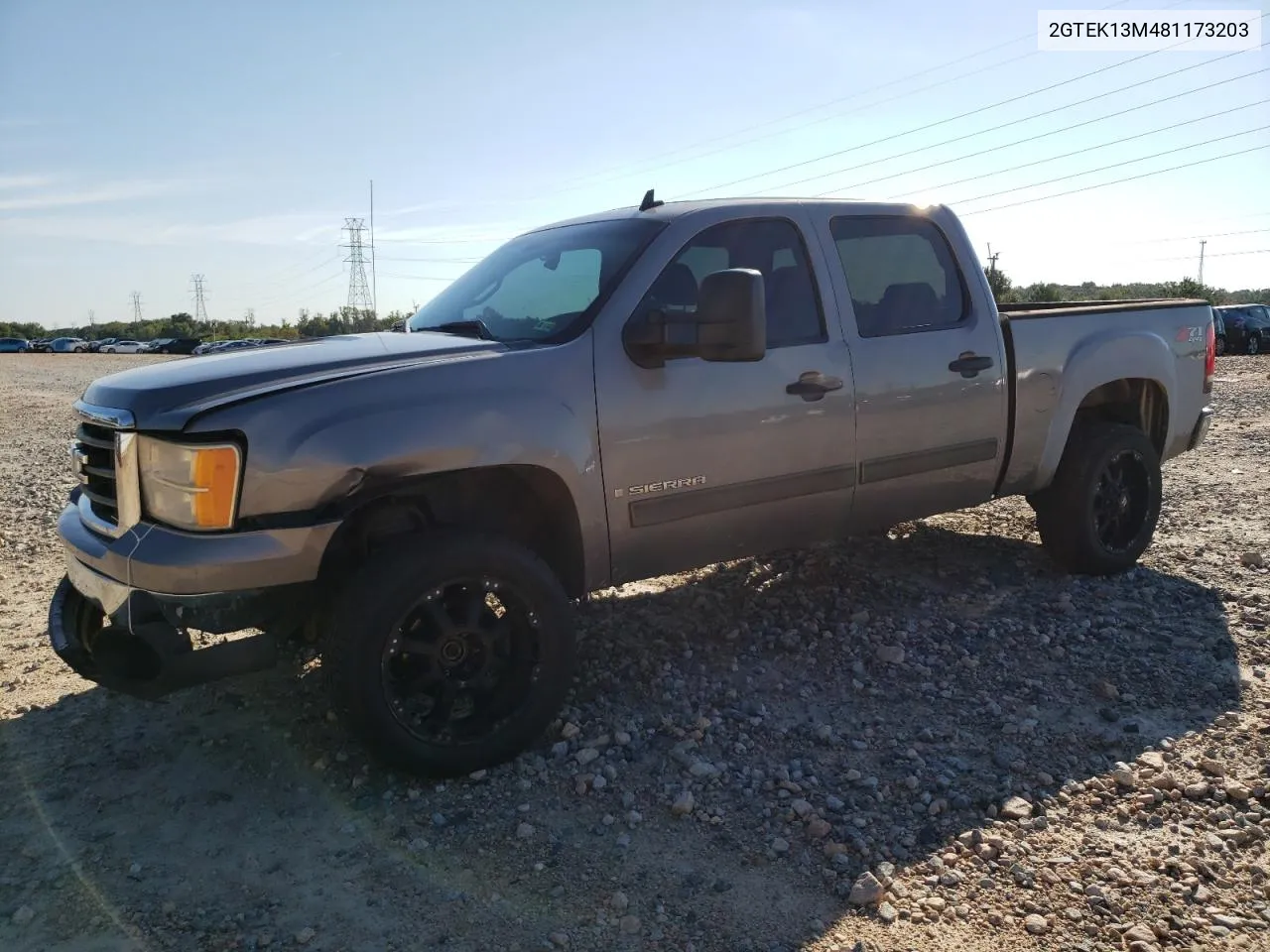 2008 GMC Sierra K1500 VIN: 2GTEK13M481173203 Lot: 69849084