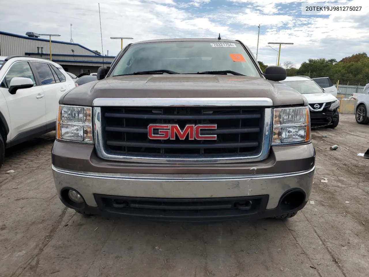 2008 GMC Sierra K1500 VIN: 2GTEK19J981275027 Lot: 70321704