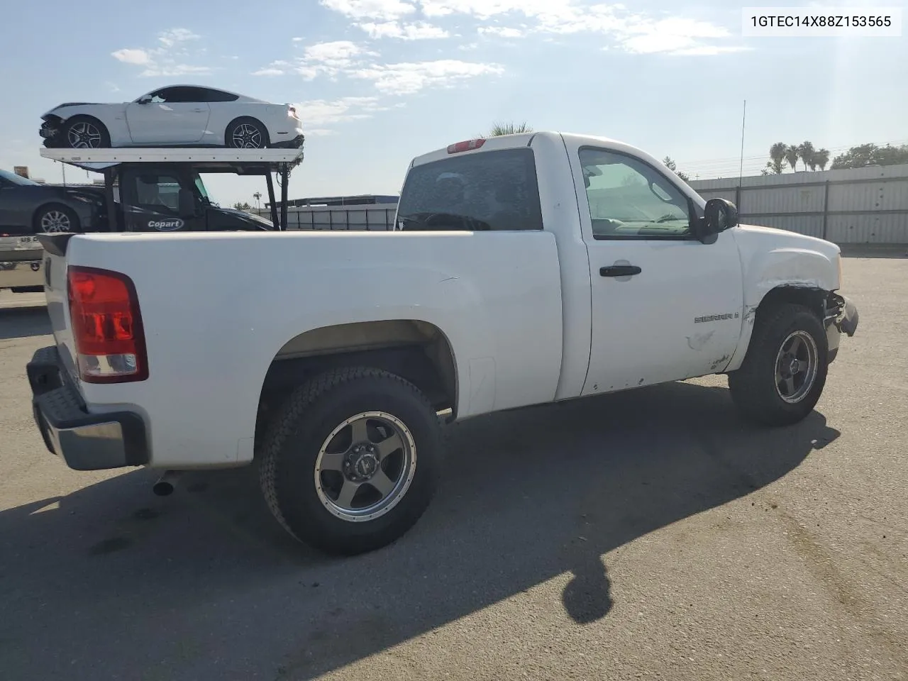 2008 GMC Sierra C1500 VIN: 1GTEC14X88Z153565 Lot: 70714004