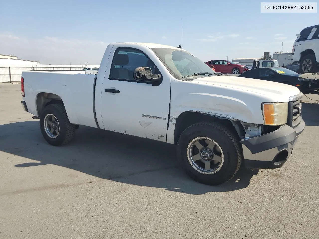 2008 GMC Sierra C1500 VIN: 1GTEC14X88Z153565 Lot: 70714004