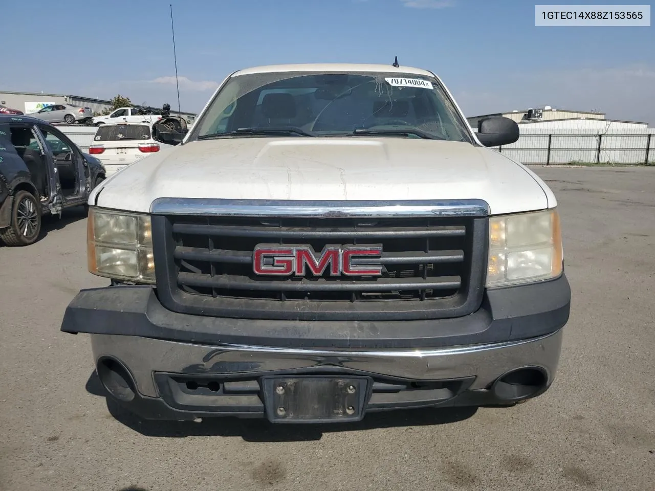 2008 GMC Sierra C1500 VIN: 1GTEC14X88Z153565 Lot: 70714004