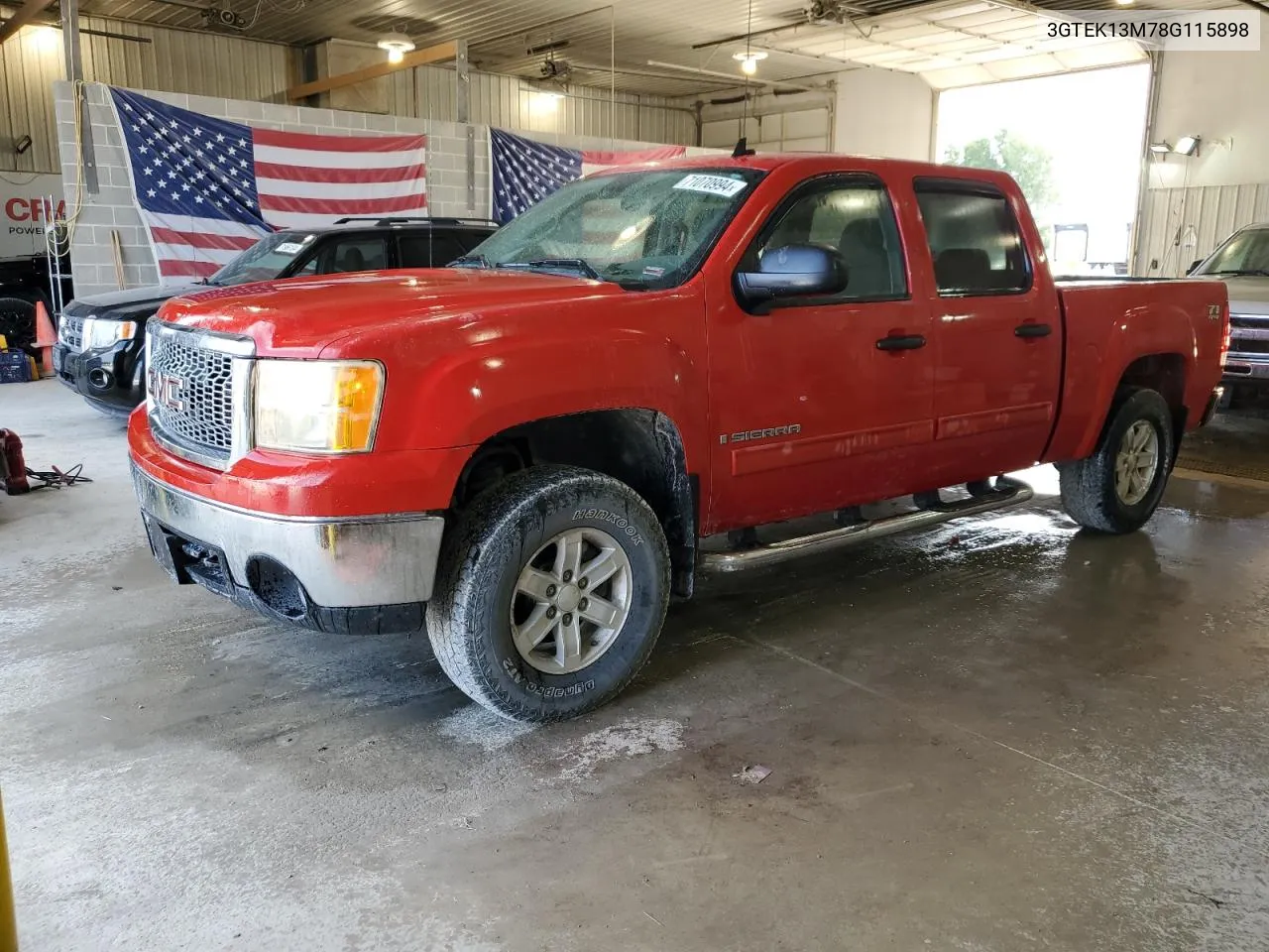 2008 GMC Sierra K1500 VIN: 3GTEK13M78G115898 Lot: 71070994