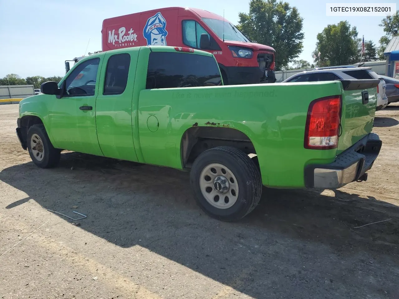 2008 GMC Sierra C1500 VIN: 1GTEC19X08Z152001 Lot: 71259204