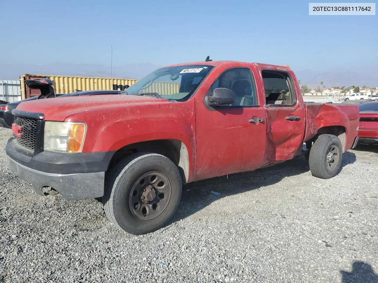 2008 GMC Sierra C1500 VIN: 2GTEC13C881117642 Lot: 71295694