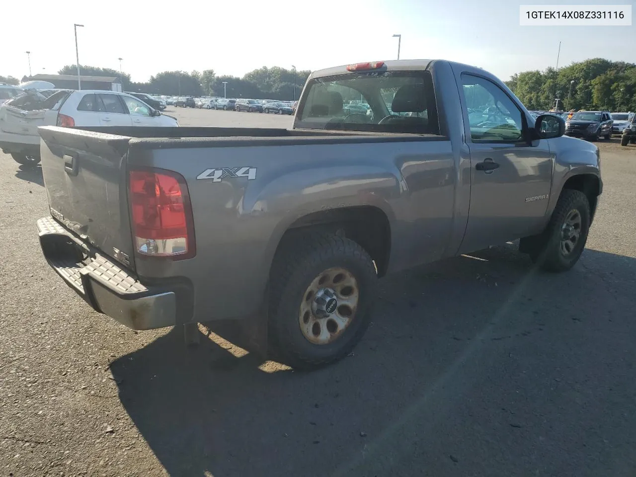 2008 GMC Sierra K1500 VIN: 1GTEK14X08Z331116 Lot: 71657164