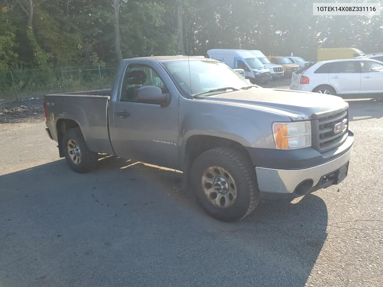 2008 GMC Sierra K1500 VIN: 1GTEK14X08Z331116 Lot: 71657164