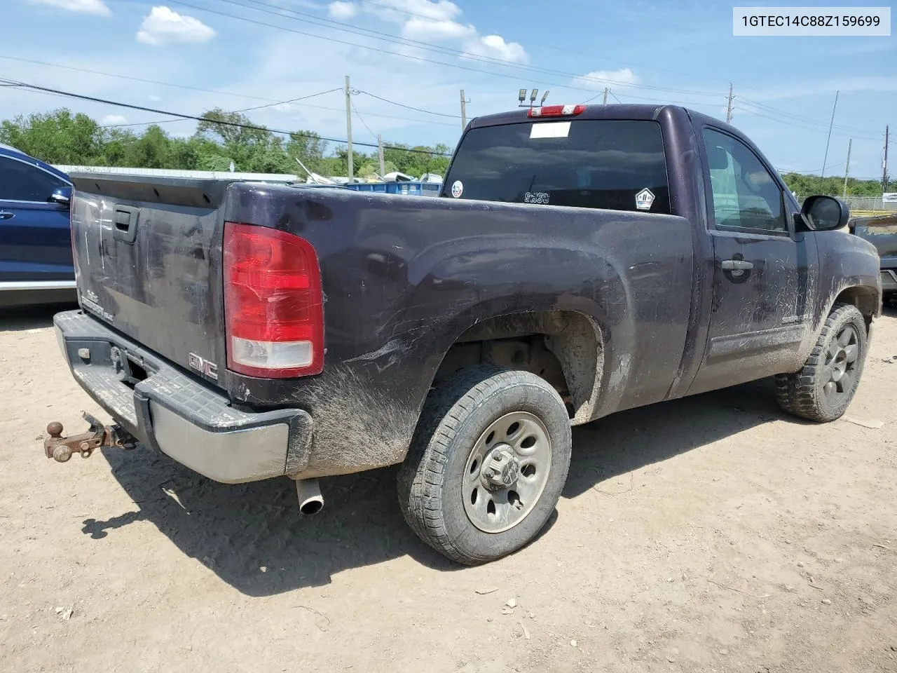 2008 GMC Sierra C1500 VIN: 1GTEC14C88Z159699 Lot: 71675864