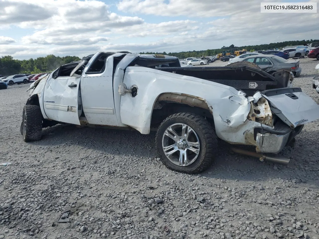 2008 GMC Sierra C1500 VIN: 1GTEC19J58Z316483 Lot: 72154484