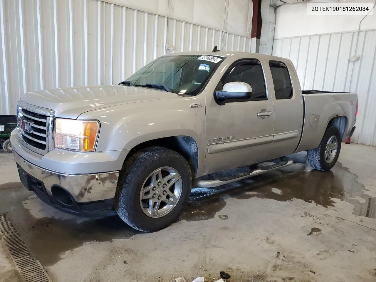 2008 GMC Sierra K1500 VIN: 2GTEK190181262084 Lot: 72168984