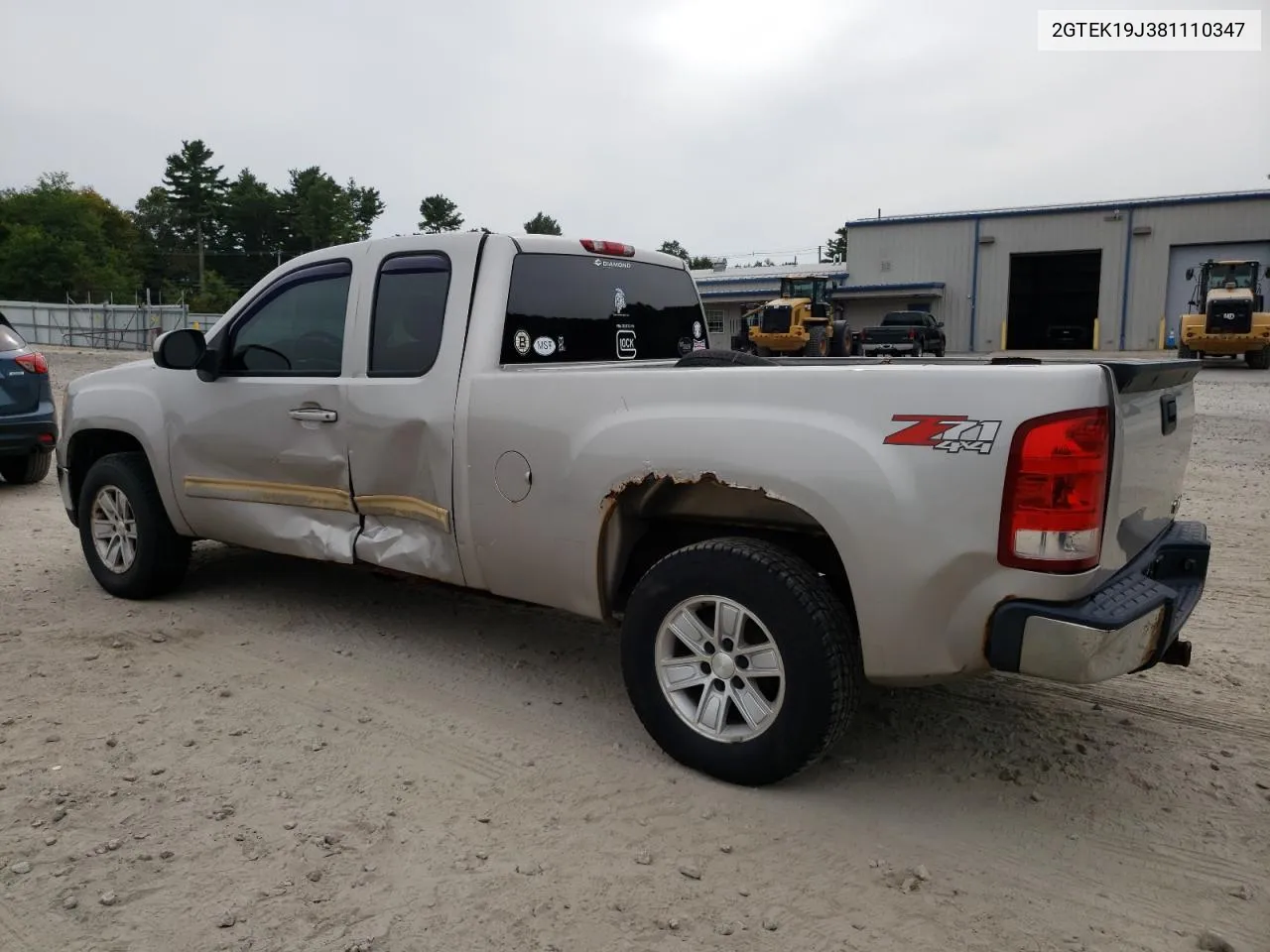 2008 GMC Sierra K1500 VIN: 2GTEK19J381110347 Lot: 72251694