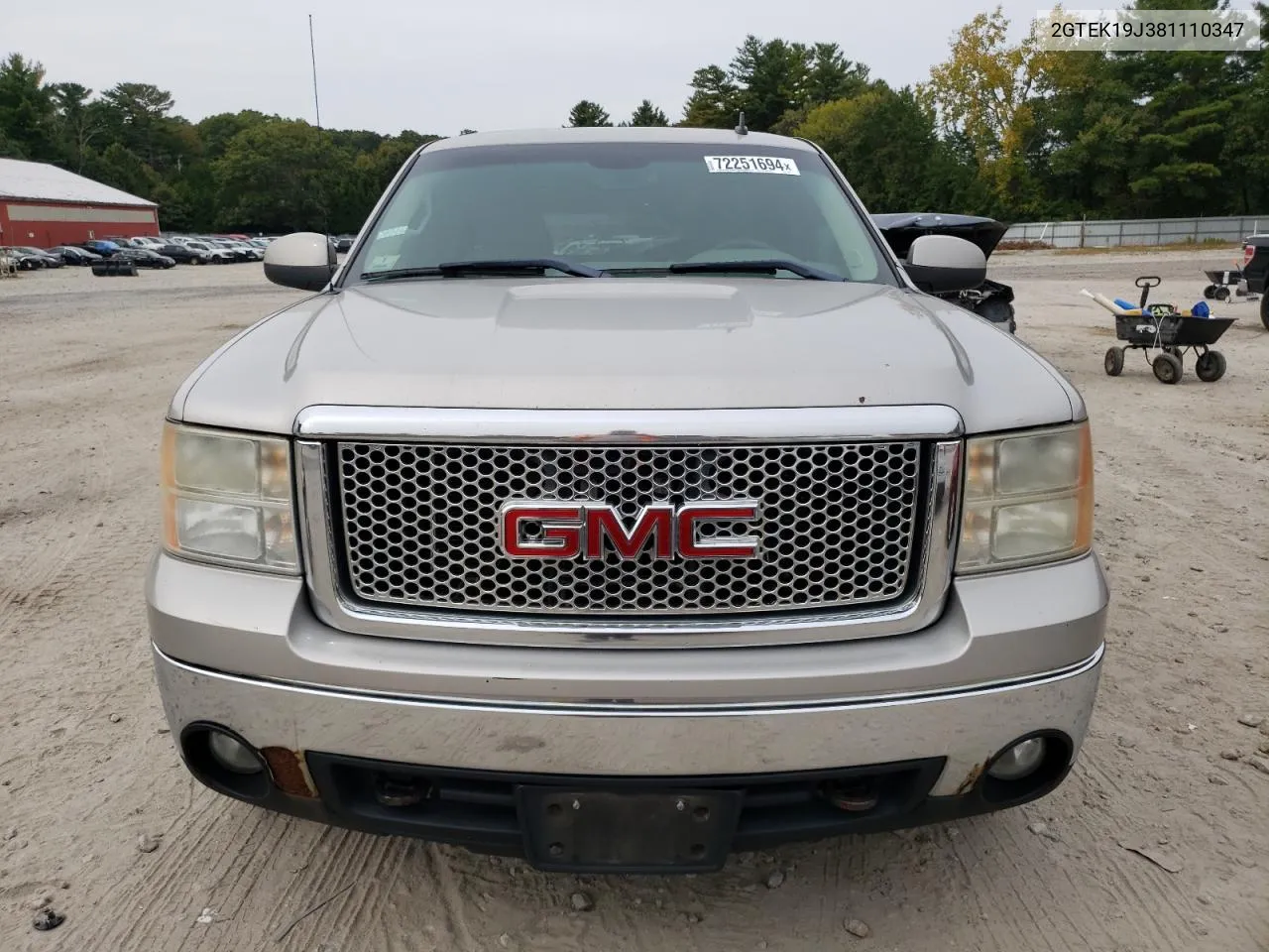 2GTEK19J381110347 2008 GMC Sierra K1500