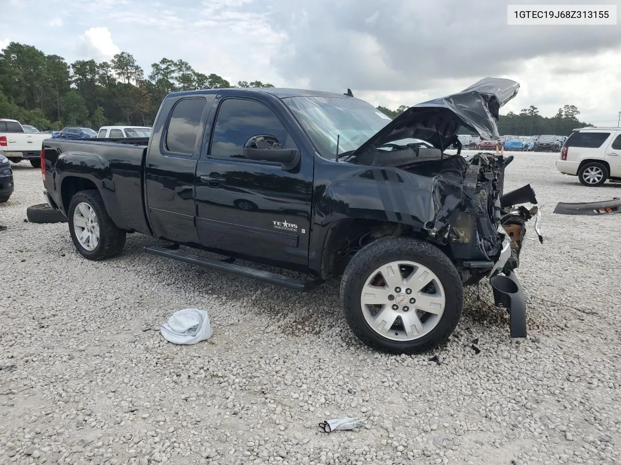 2008 GMC Sierra C1500 VIN: 1GTEC19J68Z313155 Lot: 72389694