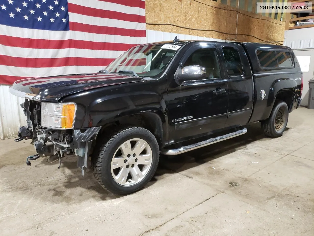 2008 GMC Sierra K1500 VIN: 2GTEK19J381252908 Lot: 72623864