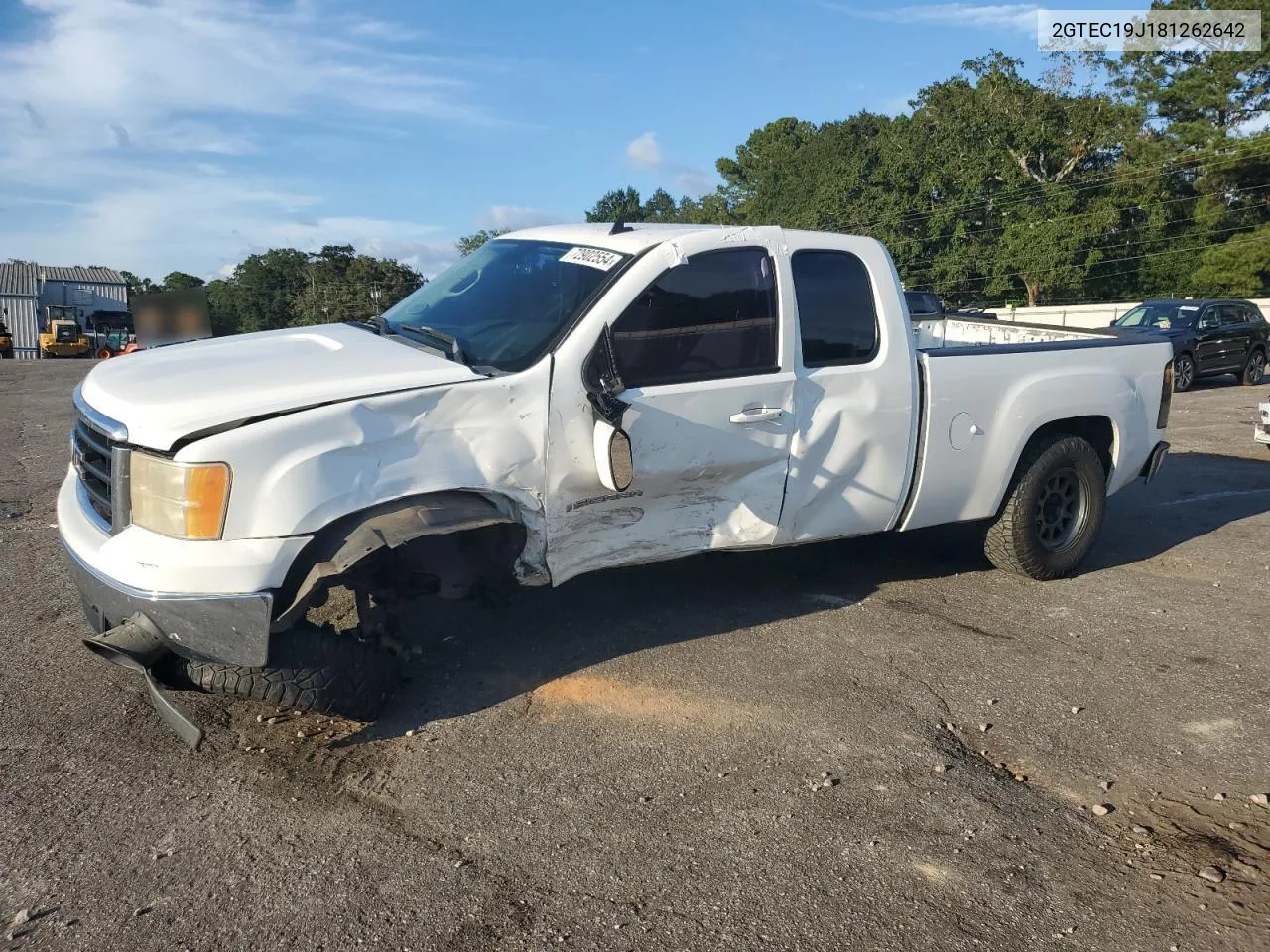 2008 GMC Sierra C1500 VIN: 2GTEC19J181262642 Lot: 72902554