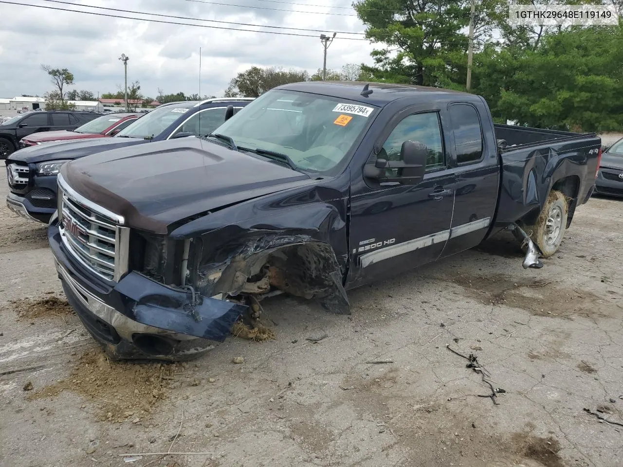 2008 GMC Sierra K2500 Heavy Duty VIN: 1GTHK29648E119149 Lot: 73395794