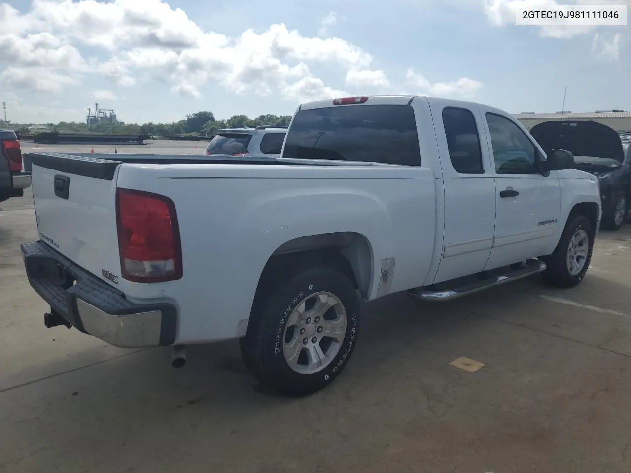 2008 GMC Sierra C1500 VIN: 2GTEC19J981111046 Lot: 73830414