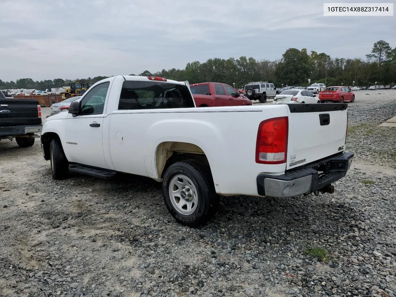 2008 GMC Sierra C1500 VIN: 1GTEC14X88Z317414 Lot: 74054434