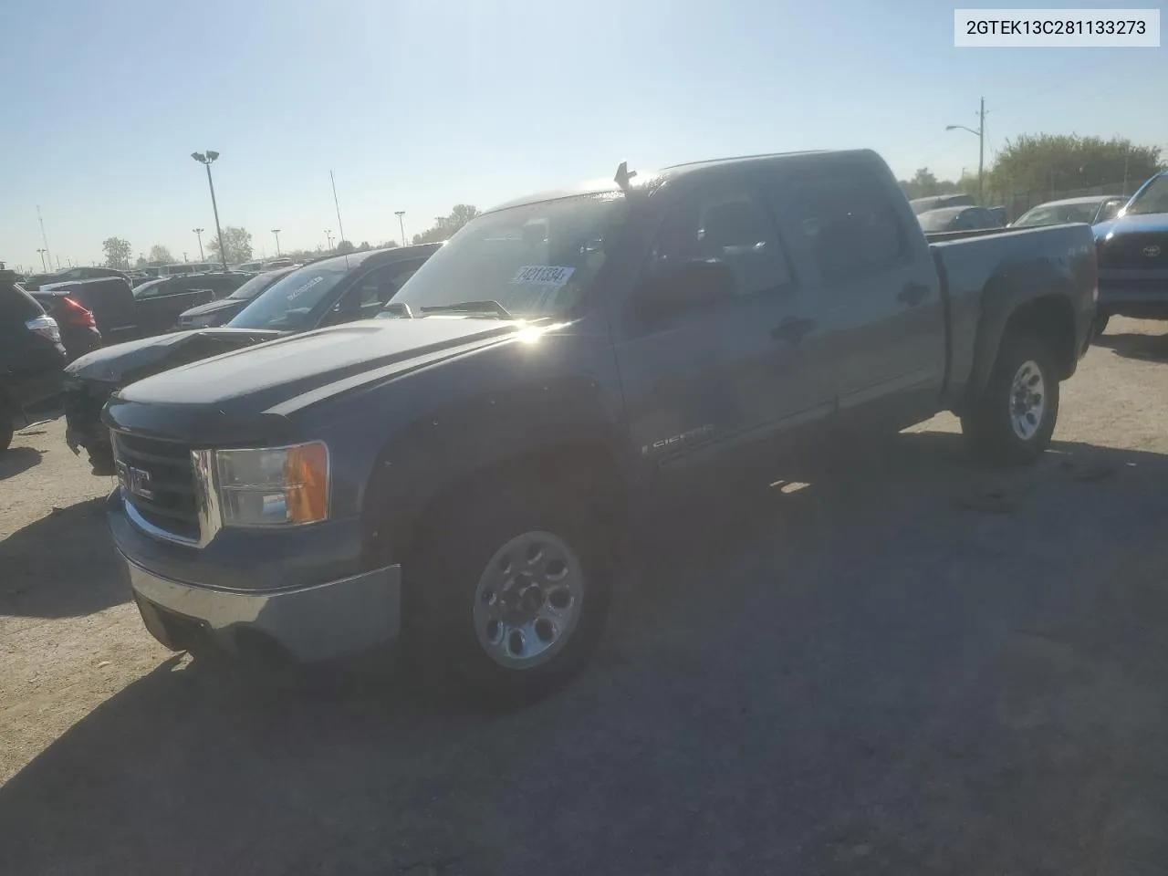 2008 GMC Sierra K1500 VIN: 2GTEK13C281133273 Lot: 74211334