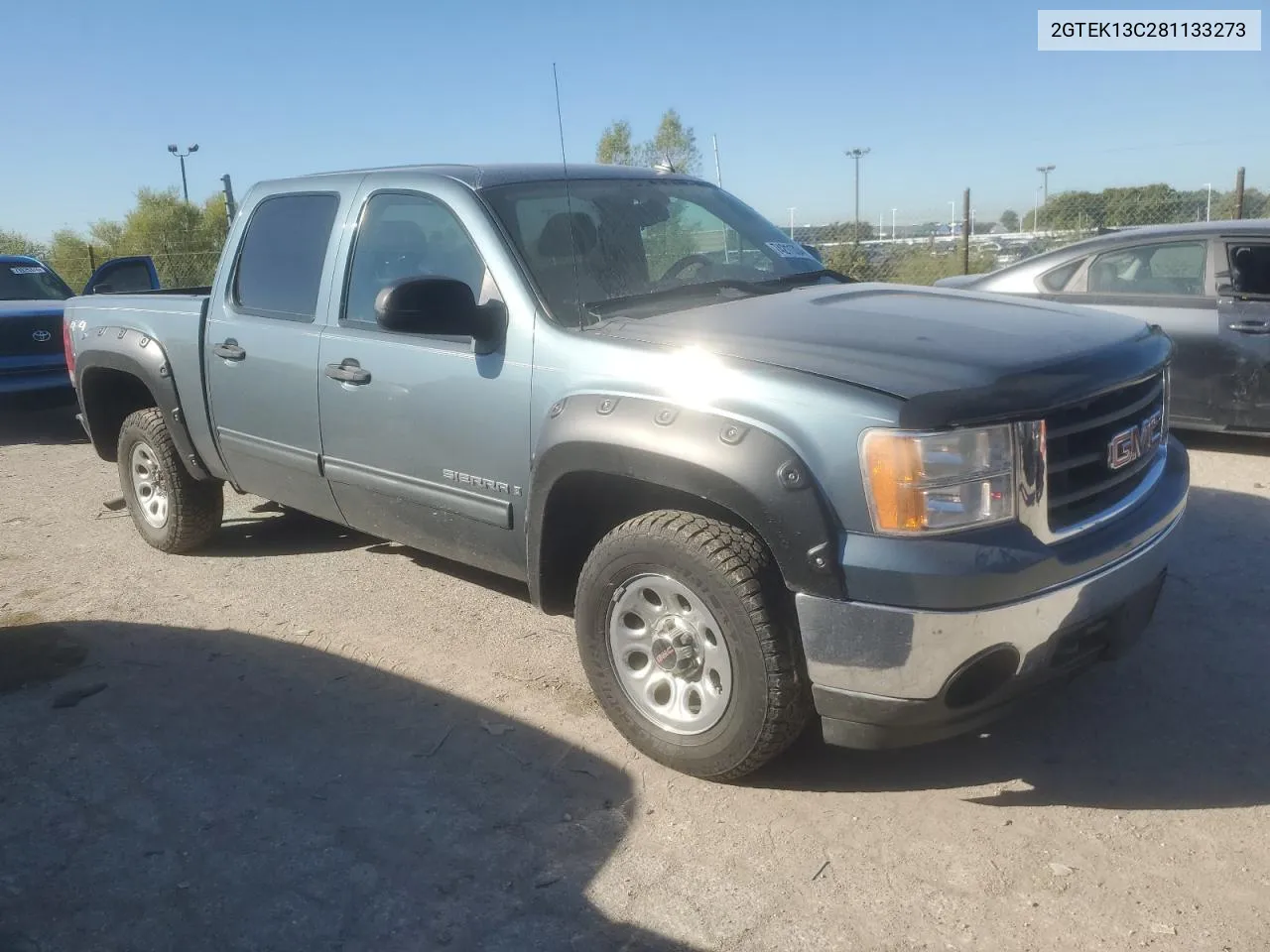 2008 GMC Sierra K1500 VIN: 2GTEK13C281133273 Lot: 74211334