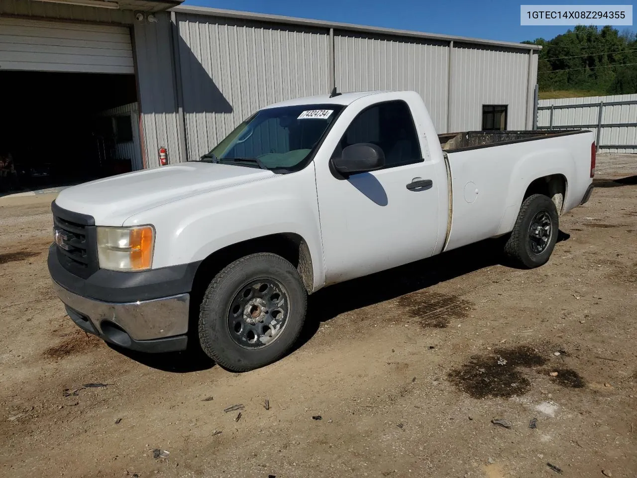 2008 GMC Sierra C1500 VIN: 1GTEC14X08Z294355 Lot: 74324734