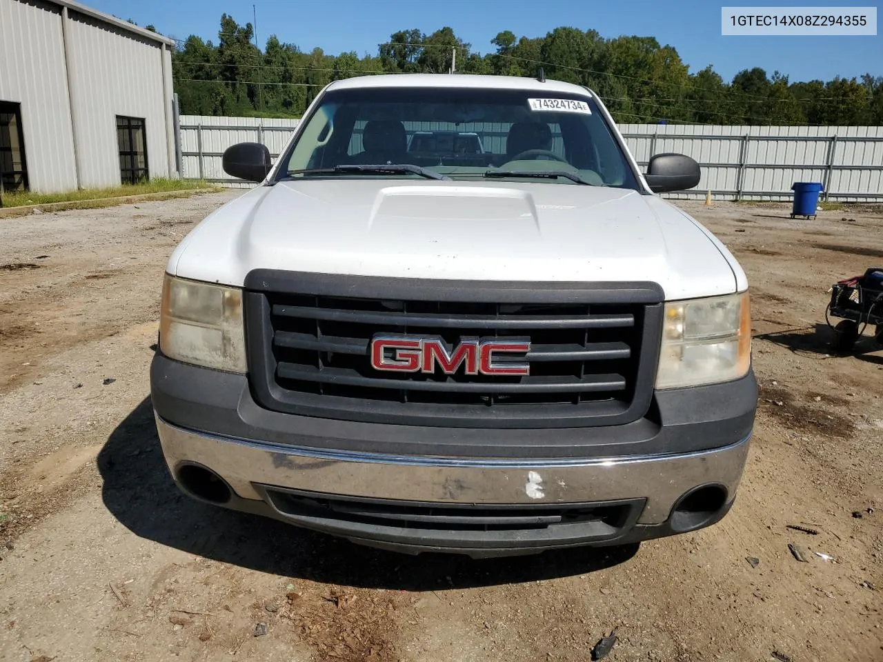 2008 GMC Sierra C1500 VIN: 1GTEC14X08Z294355 Lot: 74324734