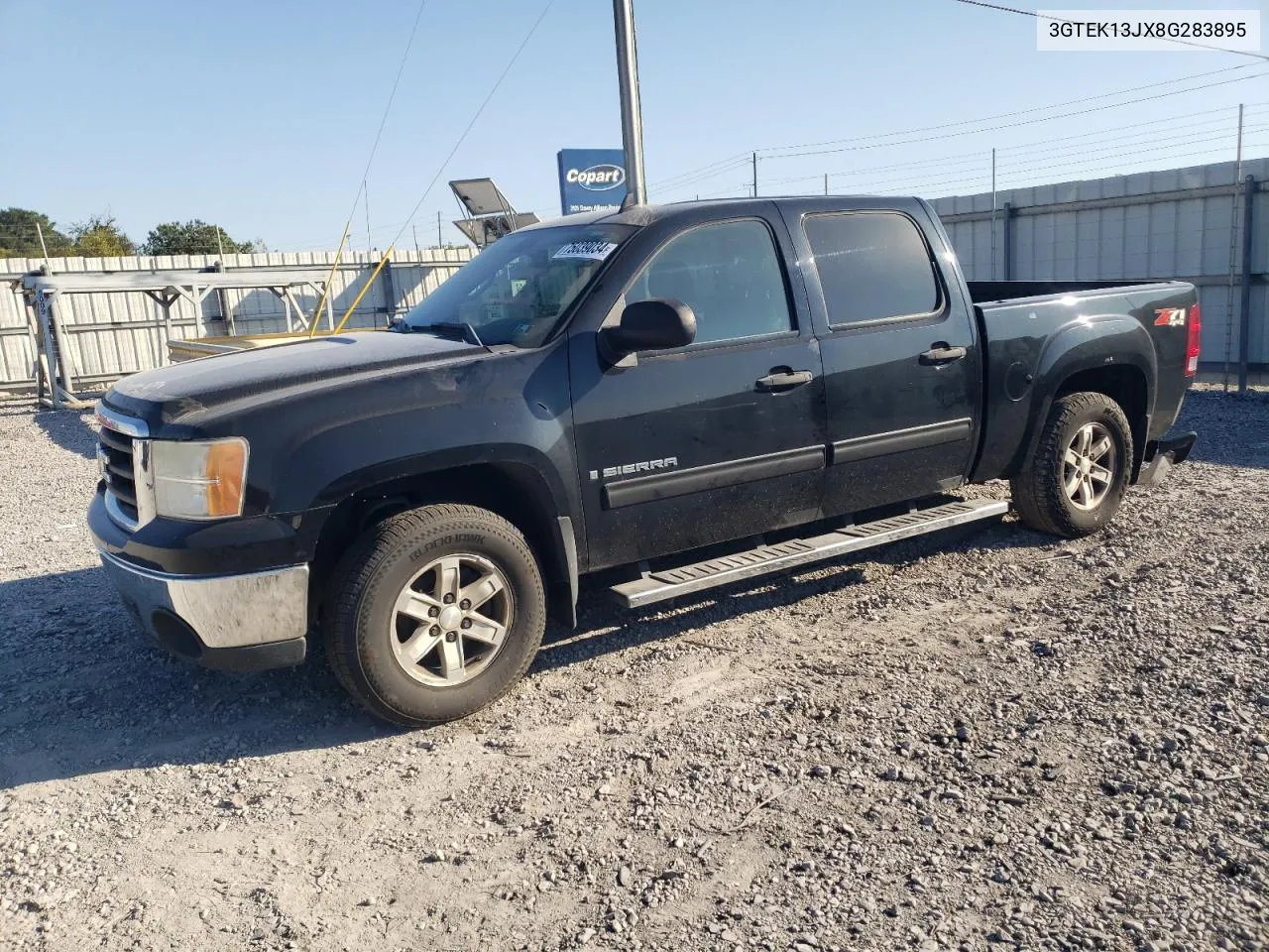 2008 GMC Sierra K1500 VIN: 3GTEK13JX8G283895 Lot: 75039034