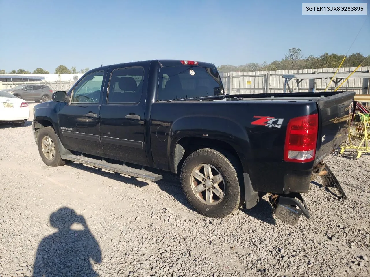 2008 GMC Sierra K1500 VIN: 3GTEK13JX8G283895 Lot: 75039034