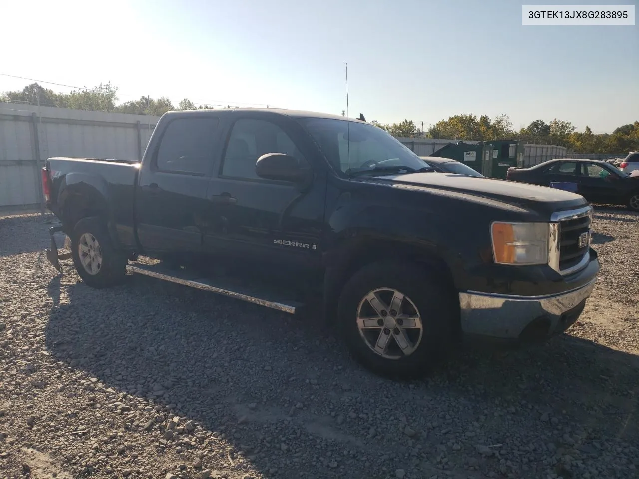 2008 GMC Sierra K1500 VIN: 3GTEK13JX8G283895 Lot: 75039034