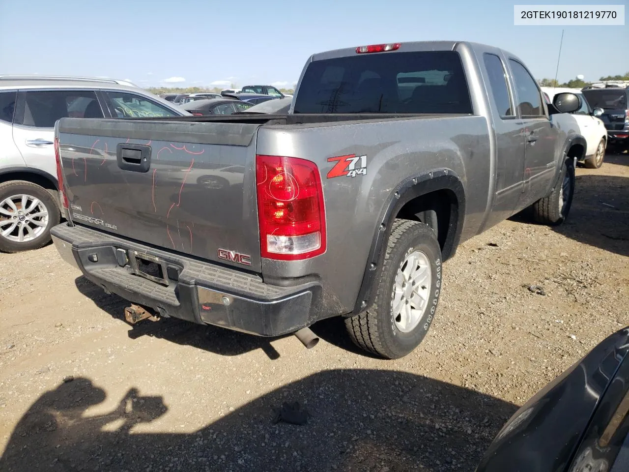 2008 GMC Sierra K1500 VIN: 2GTEK190181219770 Lot: 75206824