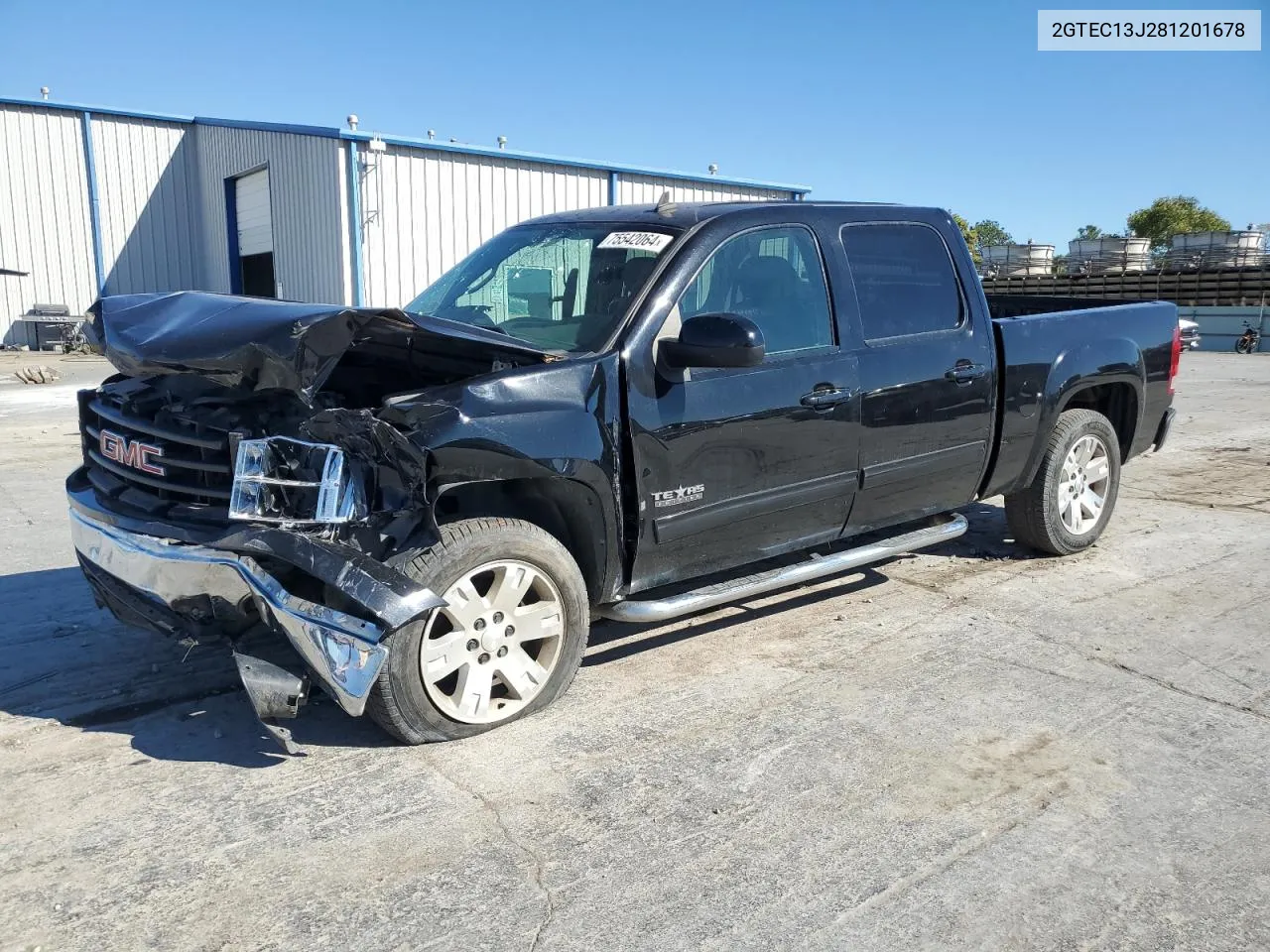 2008 GMC Sierra C1500 VIN: 2GTEC13J281201678 Lot: 75542064