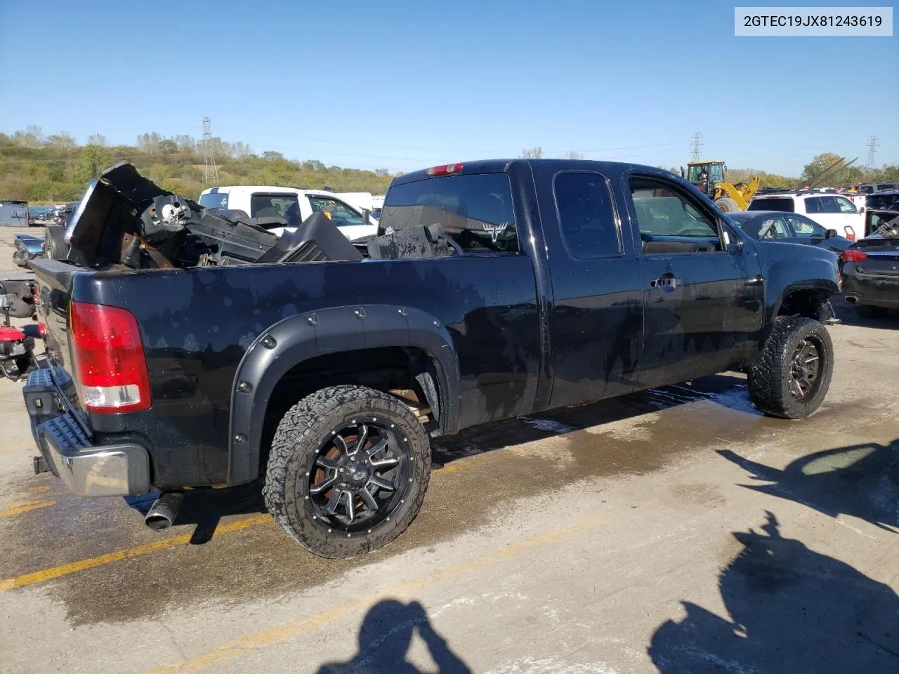 2008 GMC Sierra C1500 VIN: 2GTEC19JX81243619 Lot: 76404314