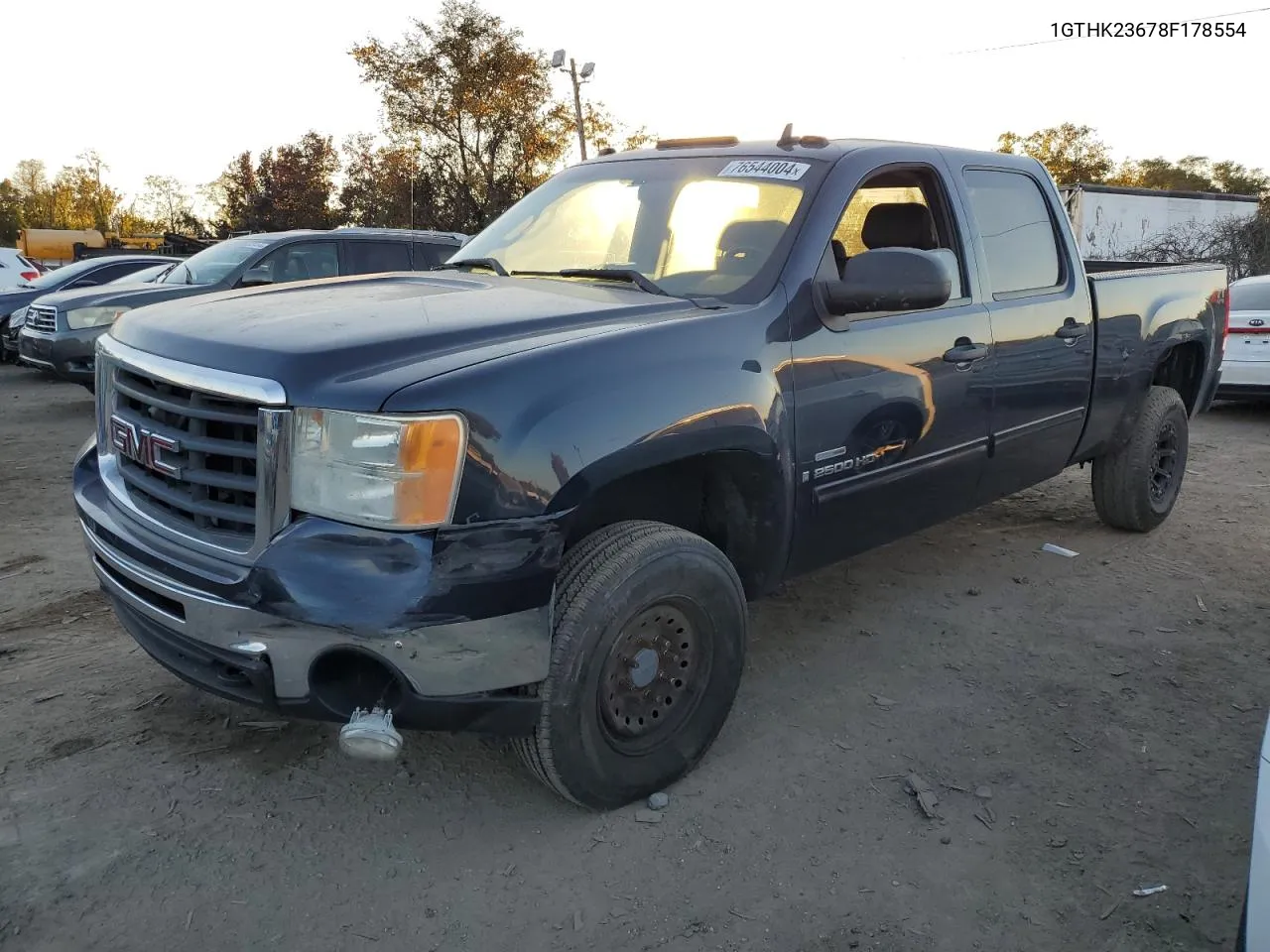 2008 GMC Sierra K2500 Heavy Duty VIN: 1GTHK23678F178554 Lot: 76544004