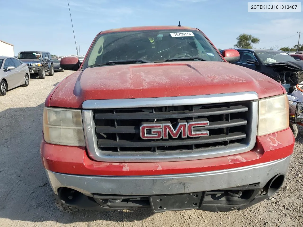 2008 GMC Sierra K1500 VIN: 2GTEK13J181313407 Lot: 76709174