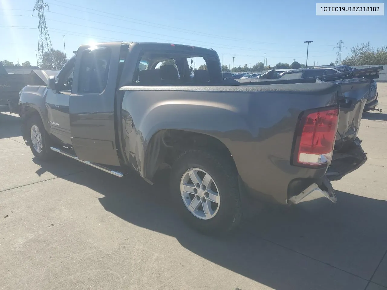 2008 GMC Sierra C1500 VIN: 1GTEC19J18Z318182 Lot: 78193854