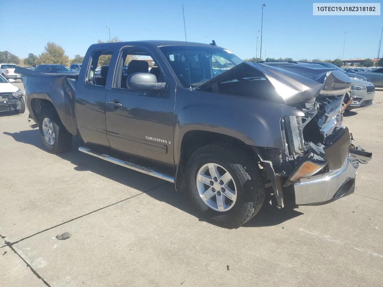 2008 GMC Sierra C1500 VIN: 1GTEC19J18Z318182 Lot: 78193854