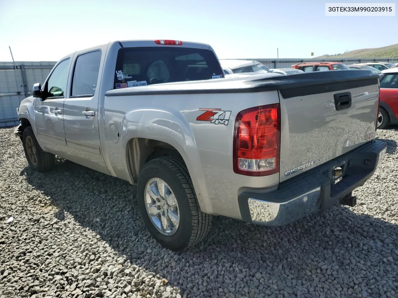 2009 GMC Sierra K1500 Slt VIN: 3GTEK33M99G203915 Lot: 55427484