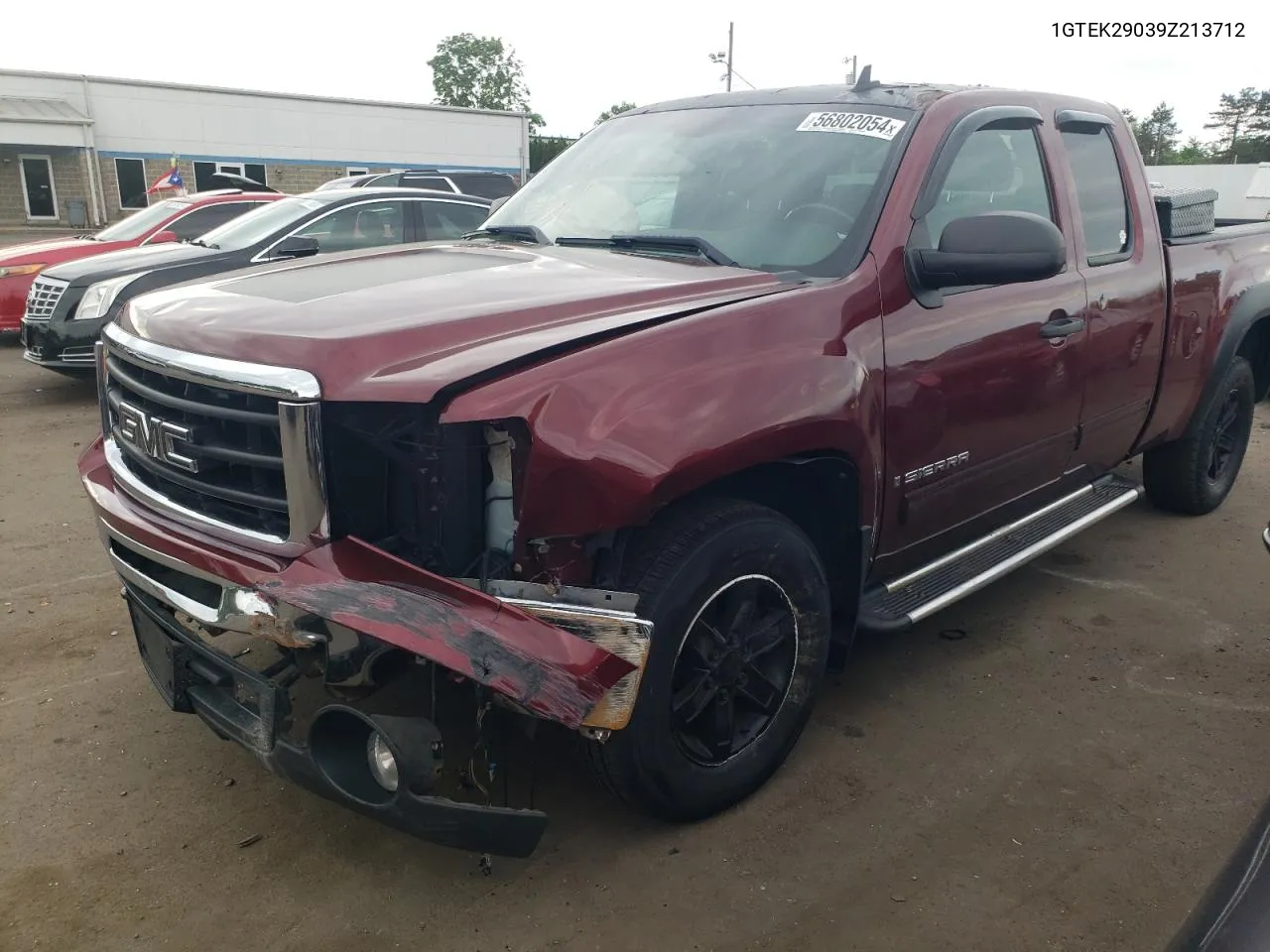 2009 GMC Sierra K1500 Sle VIN: 1GTEK29039Z213712 Lot: 56802054