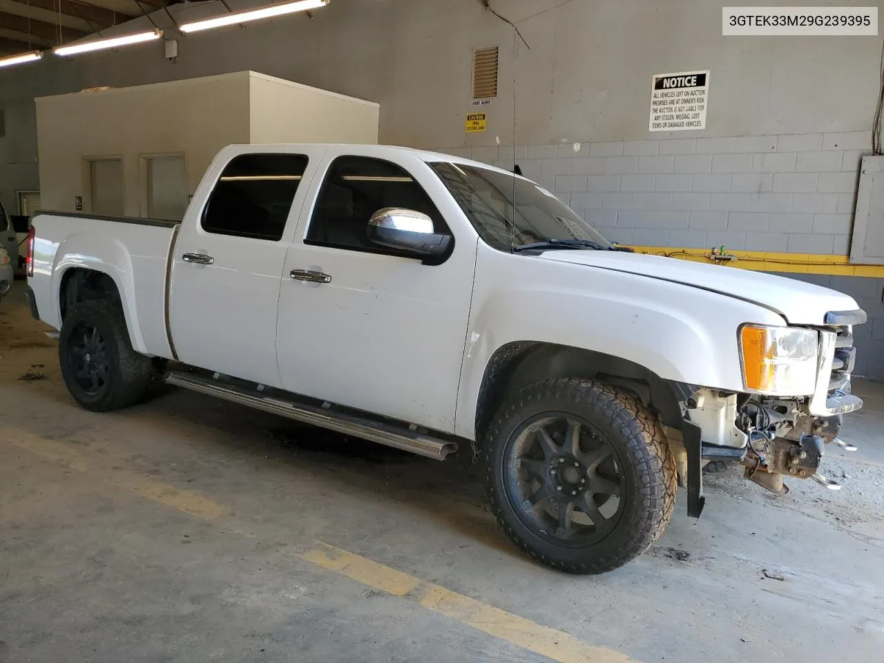 2009 GMC Sierra K1500 Slt VIN: 3GTEK33M29G239395 Lot: 56878804