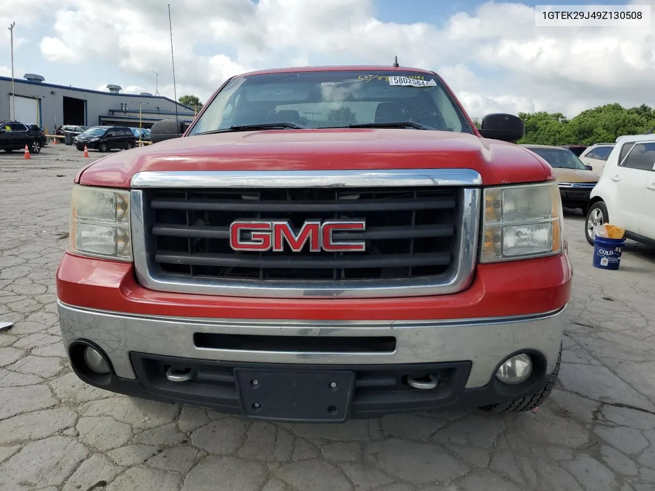 2009 GMC Sierra K1500 Sle VIN: 1GTEK29J49Z130508 Lot: 58025844