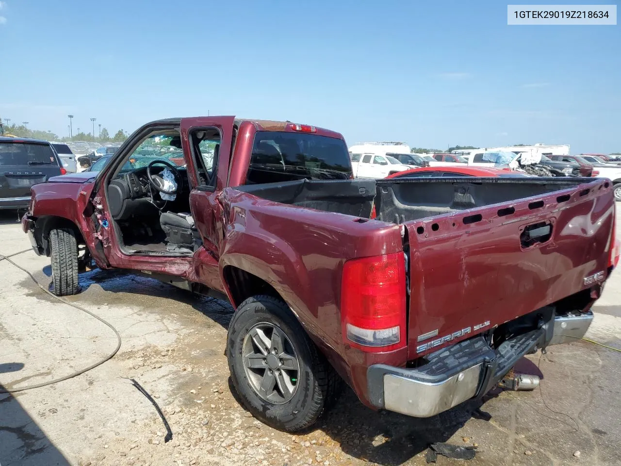 2009 GMC Sierra K1500 Sle VIN: 1GTEK29019Z218634 Lot: 58962584