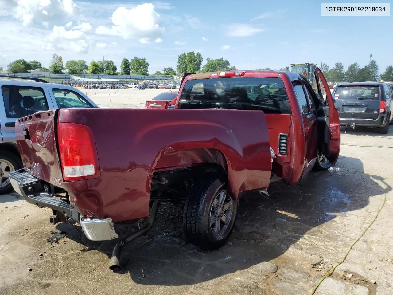 2009 GMC Sierra K1500 Sle VIN: 1GTEK29019Z218634 Lot: 58962584