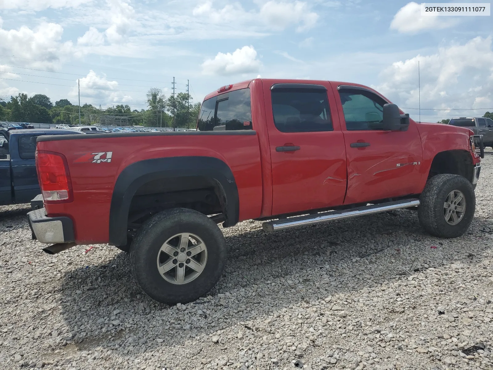 2009 GMC Sierra K1500 VIN: 2GTEK133091111077 Lot: 61521554