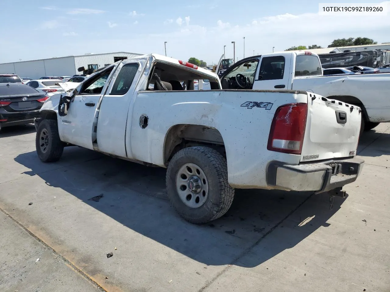 2009 GMC Sierra K1500 VIN: 1GTEK19C99Z189260 Lot: 64036774