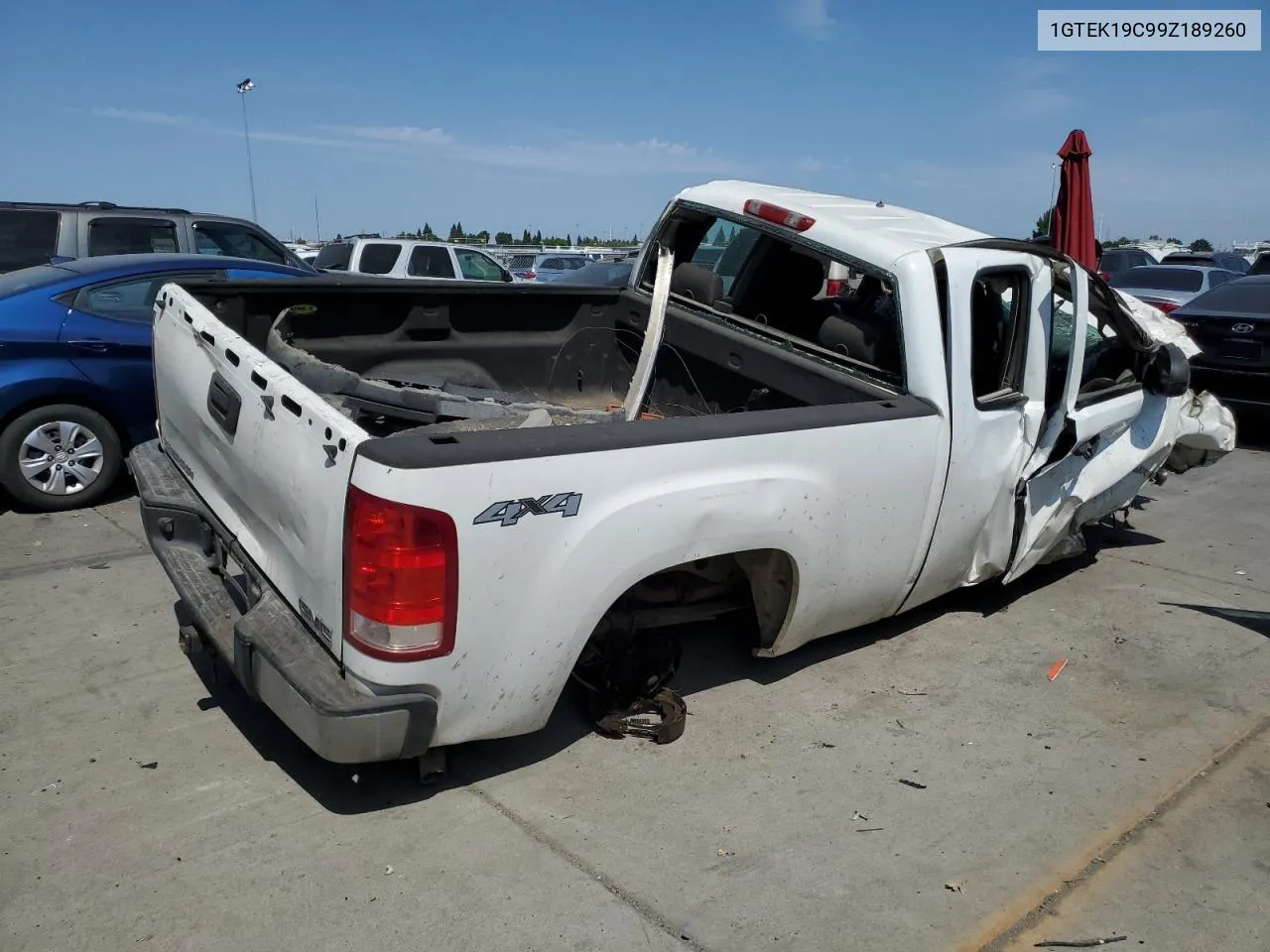 2009 GMC Sierra K1500 VIN: 1GTEK19C99Z189260 Lot: 64036774