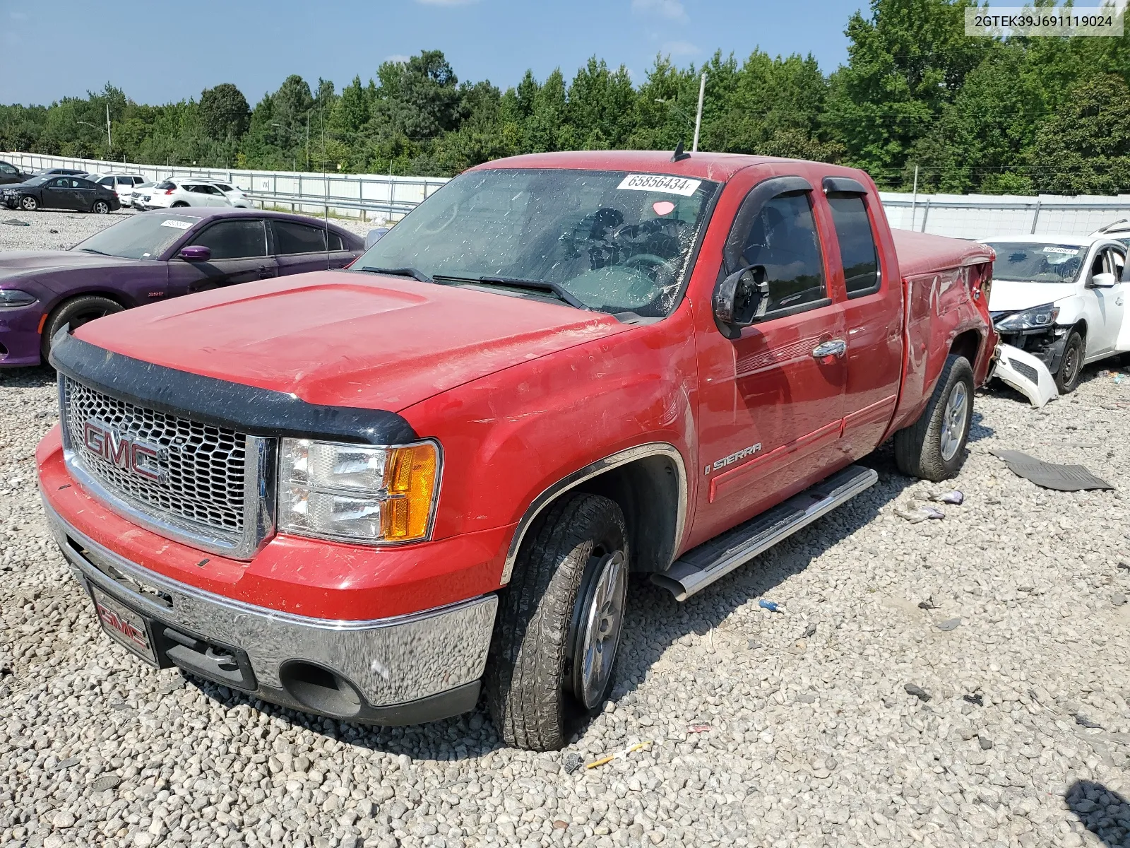 2GTEK39J691119024 2009 GMC Sierra K1500 Slt