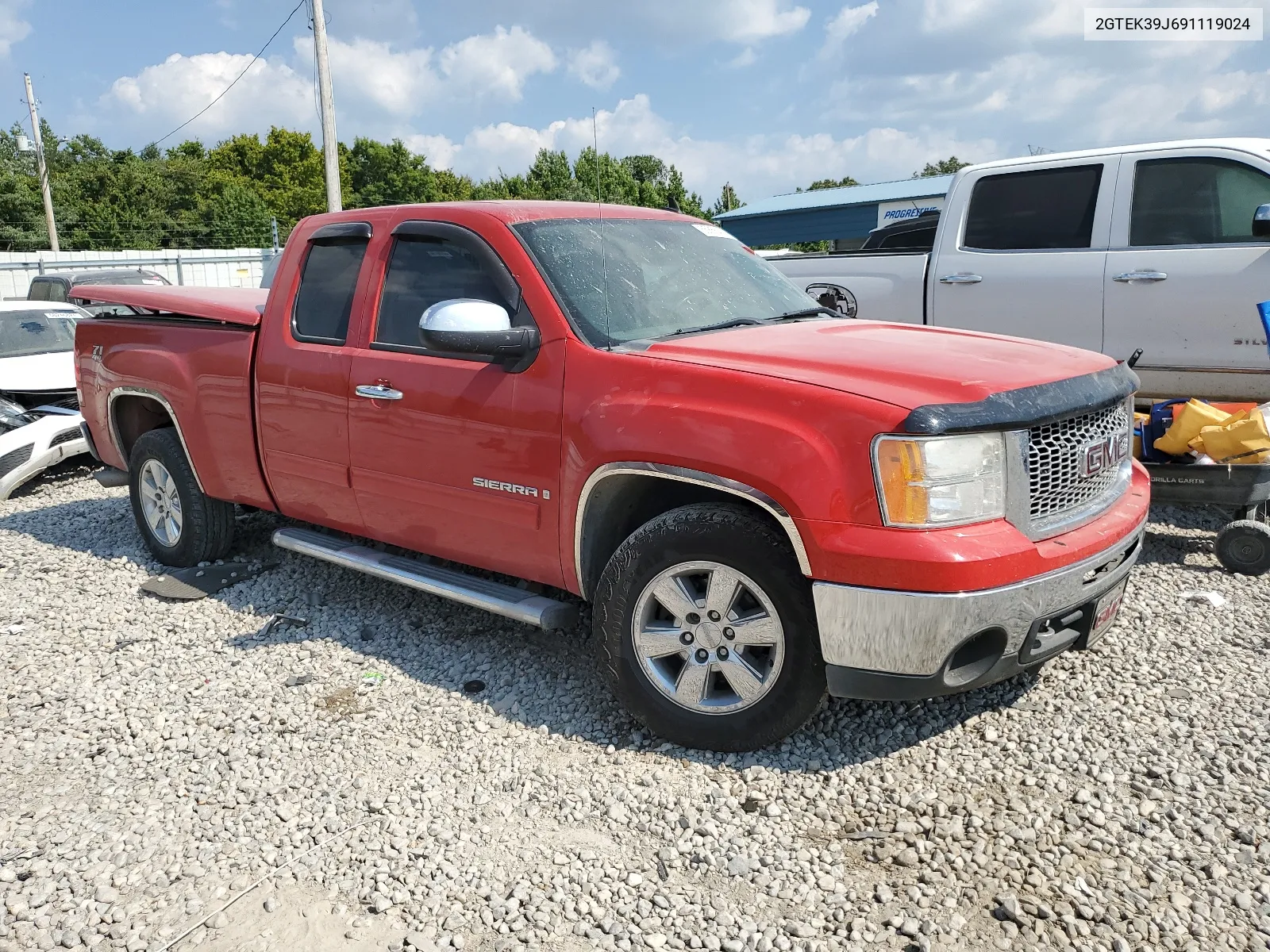 2GTEK39J691119024 2009 GMC Sierra K1500 Slt