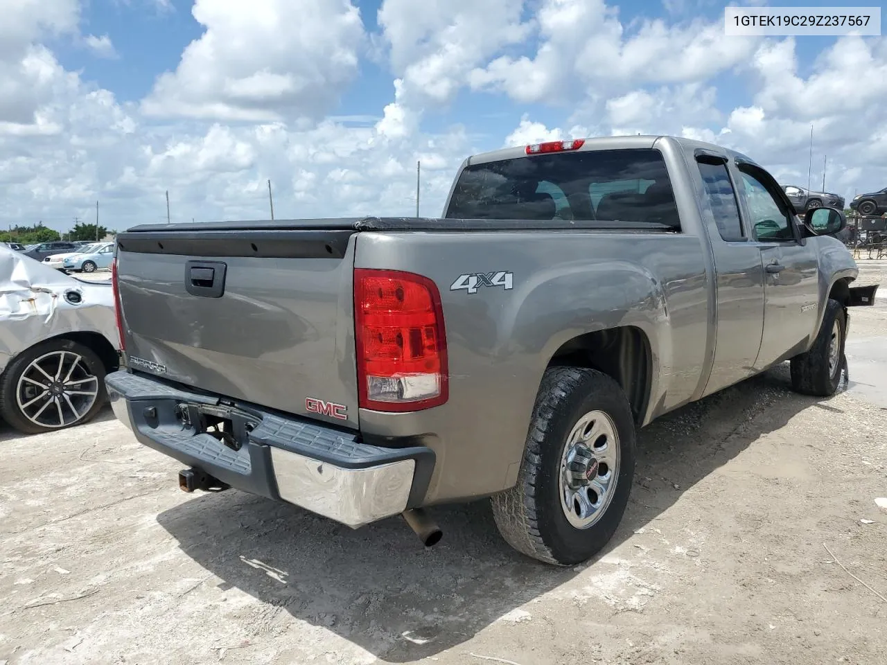 2009 GMC Sierra K1500 VIN: 1GTEK19C29Z237567 Lot: 68923224