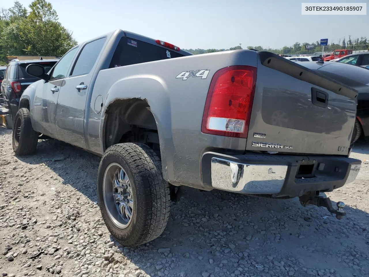 2009 GMC Sierra K1500 Sle VIN: 3GTEK23349G185907 Lot: 69096604