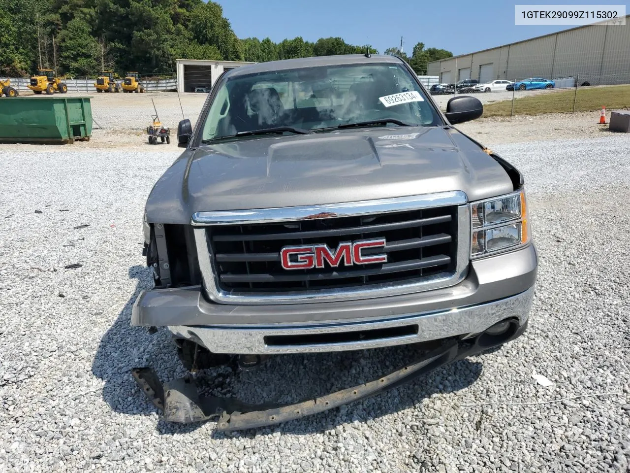 2009 GMC Sierra K1500 Sle VIN: 1GTEK29099Z115302 Lot: 69263134